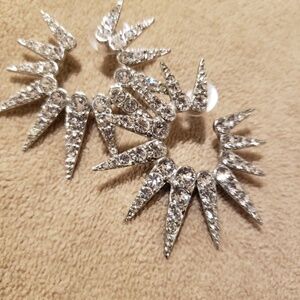 Oscar De La Renta sea urchin earrings in silver like new